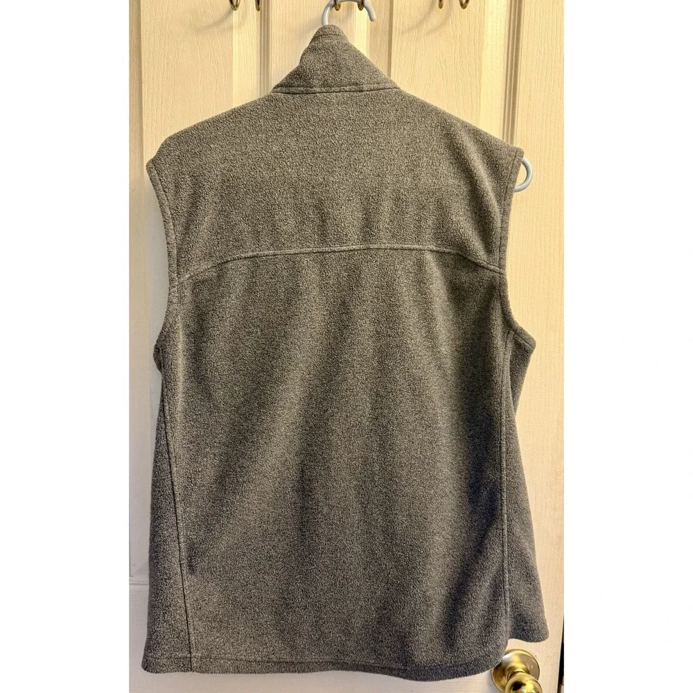 Patagonia Synchilla Fleece Vest Mens Medium Gray Full Zip Outdoor EUC